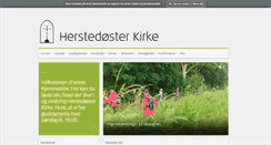 Desktop Screenshot of herstedosterkirke.dk